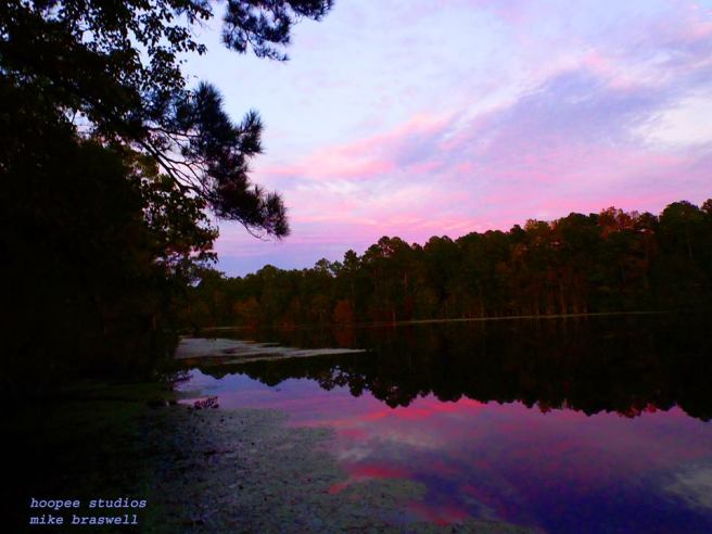 Braswell Lake, Georgia, sunset, pannellbytes, Duane Pannell, Redneck Russian